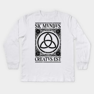 Sic Mundus Creatus Est Kids Long Sleeve T-Shirt